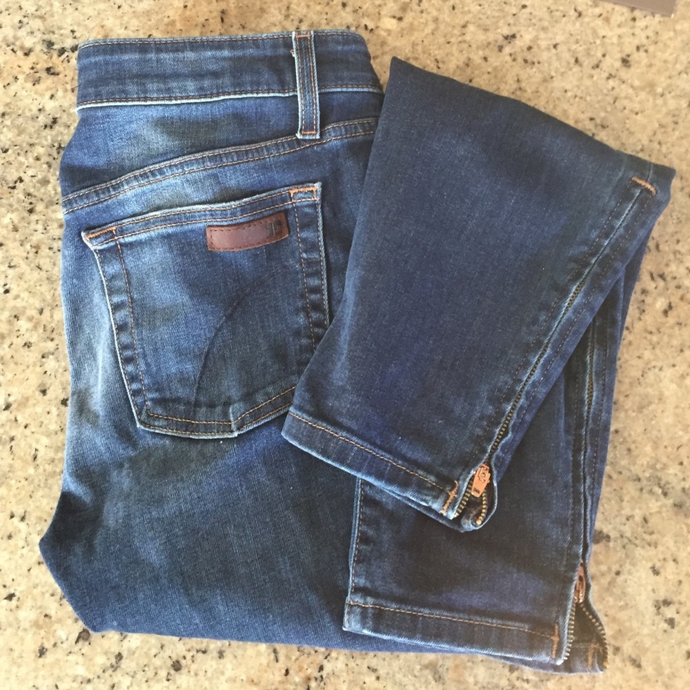 Joe's jeans size 28 straight leg skinny ankle zip